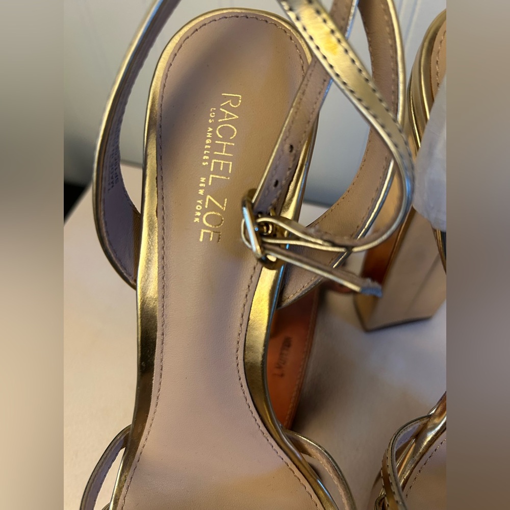 Rachel zoe metallic Gold Platform Heels - Picture 6 of 16